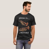 Stilte wordt overschat - trompet t-shirt (Voorkant volledig)