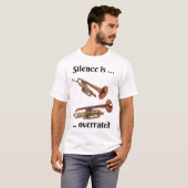 Stilte wordt overschat - trompet t-shirt (Voorkant volledig)