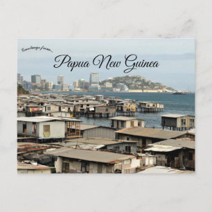 Stiltehuizen in Port Moresby Papoea-Nieuw-Guinea Briefkaart