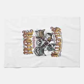 Stilzwijgend Je Vintaget-shirt Met Grafische Afbee Theedoek