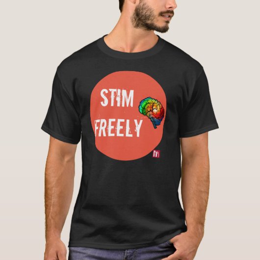 Stim Freely Autistic Stim Pride Shirt (Voorkant)