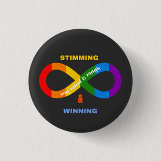 Stimmen & Winnen Neurodiverent Autisme Awareness Ronde Button 3,2 Cm