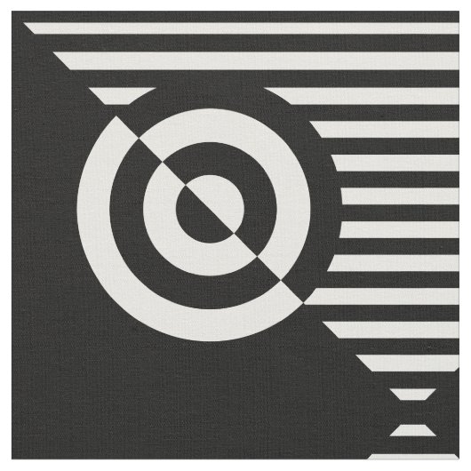 stimulation visuelle graphique tissu noir et blanc (Fermer)