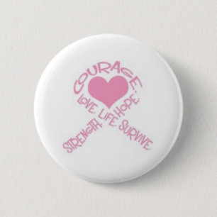 Stimuleren van borstkankerlint ronde button 5,7 cm