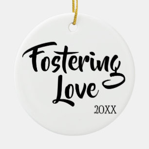 Stimuleren van liefde - Foster Care Adoption Gifts Keramisch Ornament
