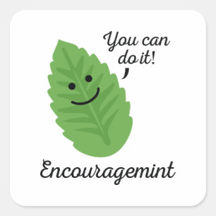 Stimuleren Vierkante Sticker