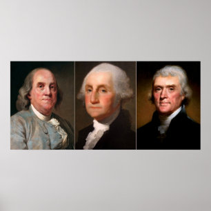 STIMULERENDE VADERS VAN DE AMERIKAANSE TRIPTYCH POSTER
