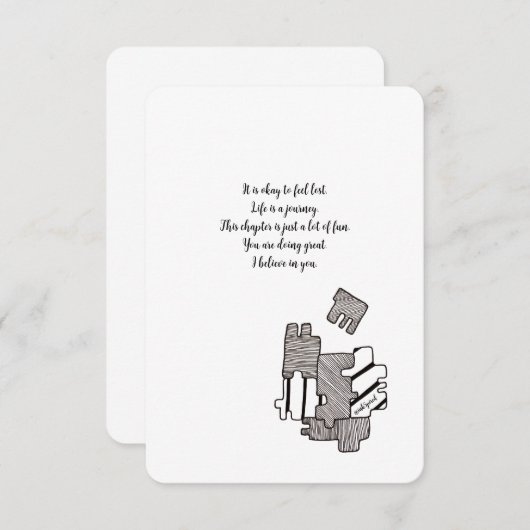 Stimulering, geloof ik in u, een vlakke Kaart (Voorkant / Achterkant)