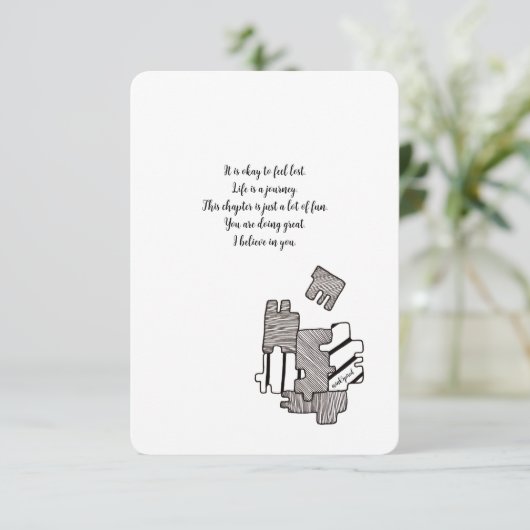 Stimulering, geloof ik in u, een vlakke Kaart (Staand voorkant)