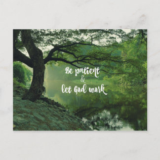 Stimulering: Patient: Let God Work Quote Briefkaart