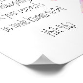 Stimulering, Schrift Cheerful Bluebird, Poster (Hoek)