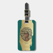 Stimulering van zwarte vrouwen, natuurlijk haar, g bagagelabel (Voorkant verticaal)