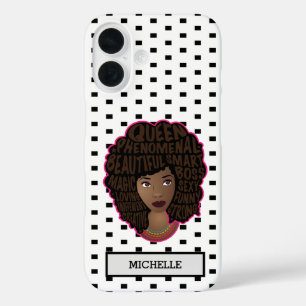 Stimulering van zwarte vrouwen, zwarte en witte po iPhone 16 hoesje