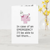 STIMULERINGS NOODKAART KAART (Gele Bloem)