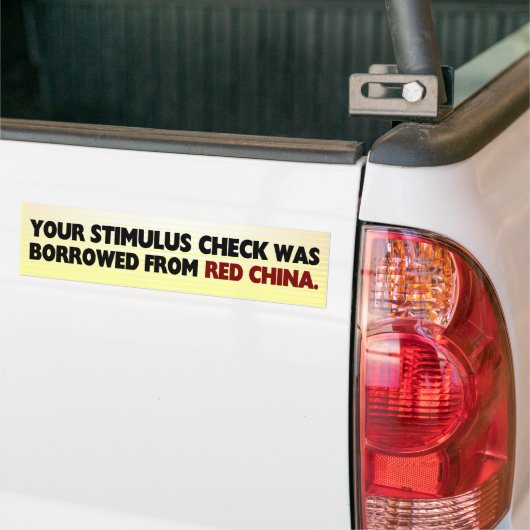 Stimulus Check Bumpersticker (Op Truck)