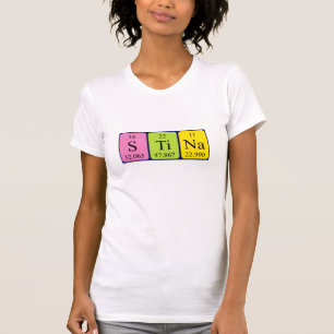 Stina periodiek table name shirt