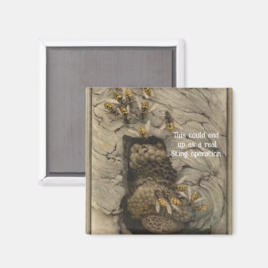 "Sting Operation" Magnet (Recto/Verso)