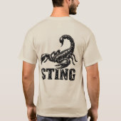 “Sting” Scorpion Graphic T-Shirt  (Achterkant)