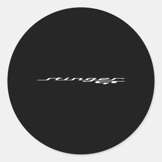 Stinger Gt Ronde Sticker (Voorkant)