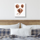 Stingray #1 gewikkeld canvas kunst aan de muur (Insitu (Slaapkamer))