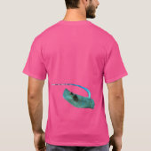 Stingray - Abstract Design - Knip uit een foto | T-shirt (Achterkant)