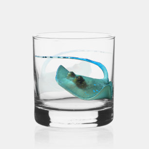 Stingray - Abstract Design - Knip uit een foto Whisky Glas