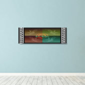 Stingray Canvas Afdruk (Insitu (Houten vloer))