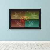 Stingray Canvas Afdruk (Insitu (Houten vloer))