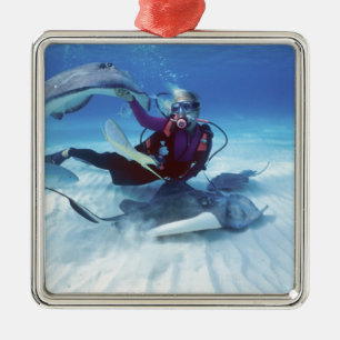 Stingray City, Grand Cayman, Kaaimaneilanden, Metalen Ornament