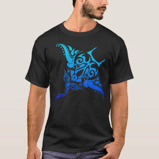 Stingray Hawaiian Tribal Polynesiaans Tattoo Style T-shirt
