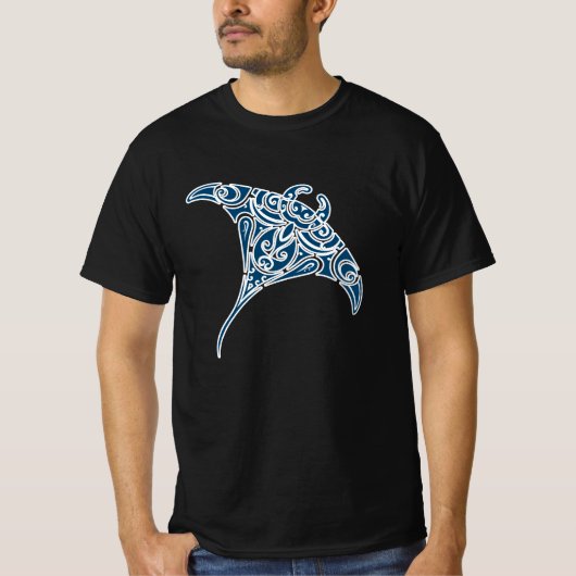 Stingray maori tattoo t-shirt (Voorkant)