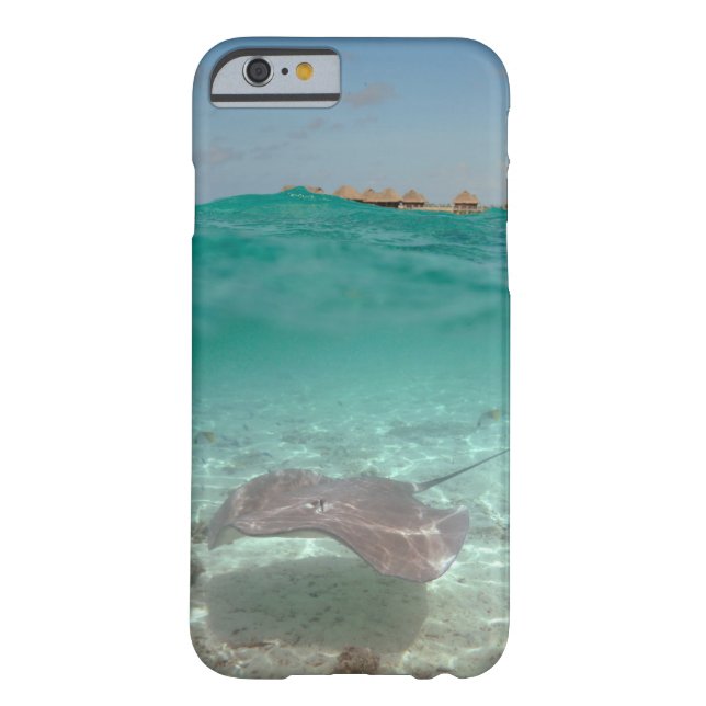 Stingray onderwater in Bora Bora iPhone case (Achterkant)