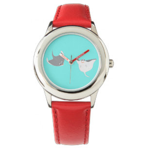 Stingrays Cartoon Horloge