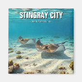 Stingrays in Grand Cayman Reizen Magneet (Voorkant)
