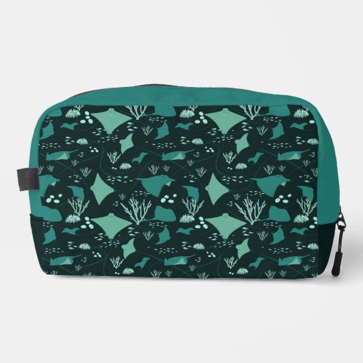 Stingrays Underwater Sea Life Personalised Toilettasje (Voorkant)