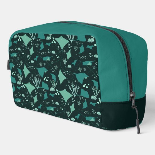 Stingrays Underwater Sea Life Personalised Toilettasje (Rechterhoek)