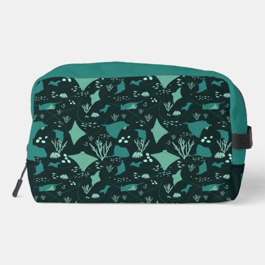 Stingrays Underwater Sea Life Personalised Toilettasje (Achterkant)
