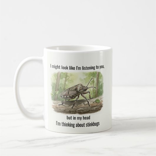 Stink Bug Gifts Funny Brown Marmorated Stinkbug Koffiemok (Links)