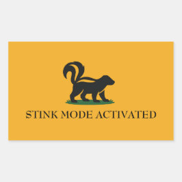 Stink Mode Activated Rechthoekige Sticker