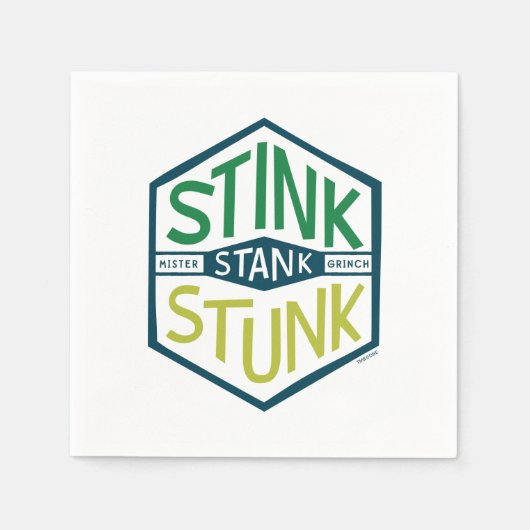 Stink Stank Stunk Badge Servet (Voorkant)