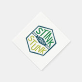 Stink Stank Stunk Badge Servet (Hoek)
