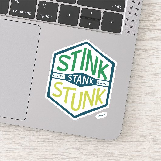 Stink Stank Stunk Badge Sticker (Detail)
