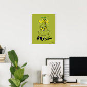 Stink Stank Stunk Mister Grinch Quote Poster (Thuiskantoor)