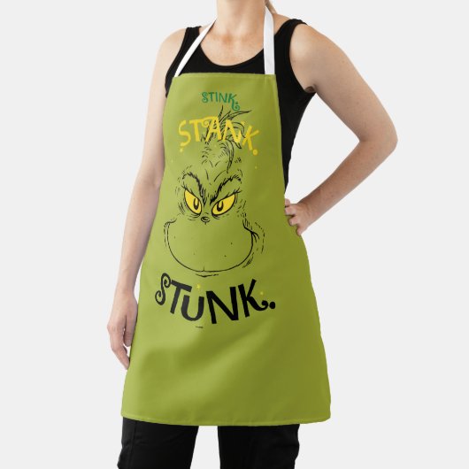 Stink Stank Stunk Mister Grinch Quote Schort (Insitu)