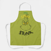 Stink Stank Stunk Mister Grinch Quote Schort (Voorkant)