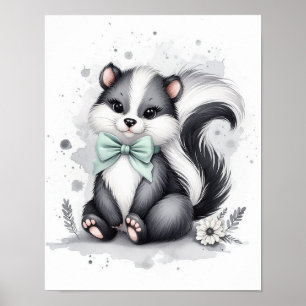 Stinkdier Bos Nursery Muur Kunst Poster