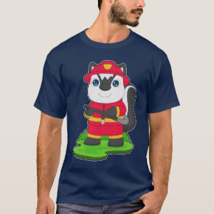 Stinkdier Brandweerman Brandslang Brandweer T-shirt