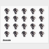 stinkdier ronde sticker (Vel)