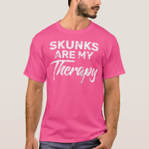 Stinkdieren Zijn Mijn Therapie Stinkdier Honkbal T-shirt