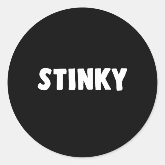 stinkend ronde sticker (Voorkant)